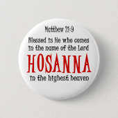 Hosanna Button (Vorderseite)