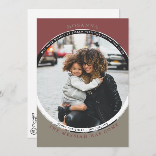 Hosanna Foto Card Karte (Vorne/Hinten)