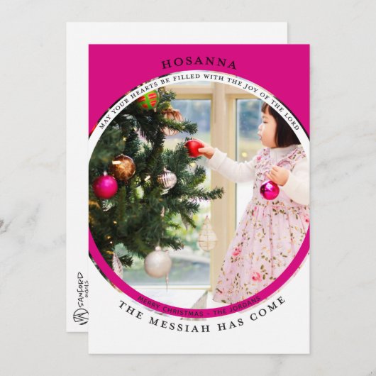 Hosanna Foto Card Karte (Vorne/Hinten)