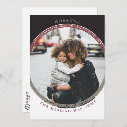 Hosanna Foto Card Karte (Vorne/Hinten)