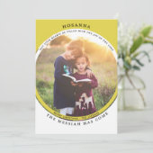 Hosanna Foto Card Karte (Stehend Vorderseite)