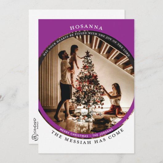 Hosanna Foto Card Karte (Vorne/Hinten)