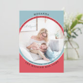 Hosanna Foto Card Karte (Stehend Vorderseite)