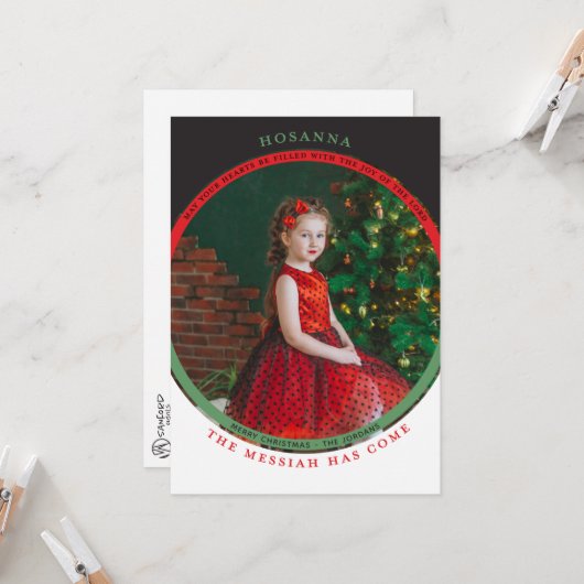 Hosanna Foto Card Karte (Vorderseite/Rückseite Beispiel)