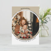 Hosanna Foto Card Karte (Stehend Vorderseite)