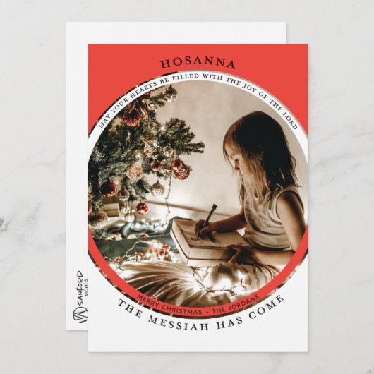 Hosanna Foto Card Karte (Vorne/Hinten)