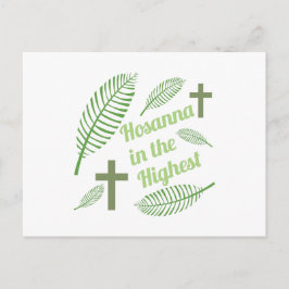 Hosanna in den höchsten postkarte