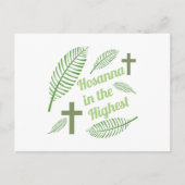 Hosanna in den höchsten postkarte (Vorderseite)