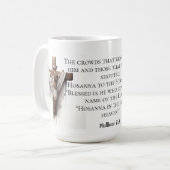 Hosanna in der Höhe Kaffeetasse (Vorderseite Links)