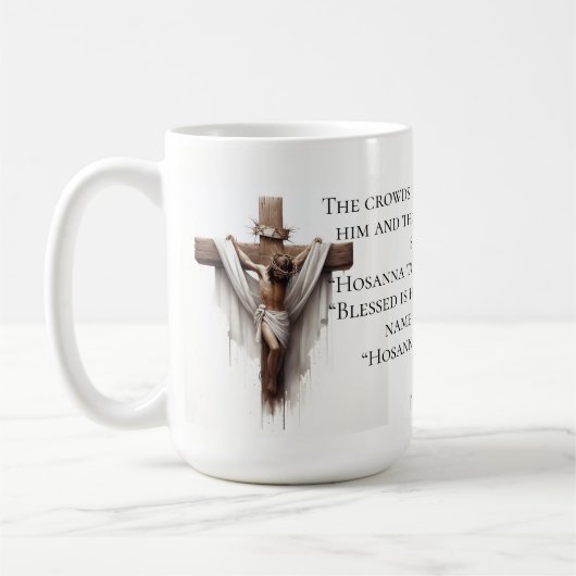 Hosanna in the Highest Kaffeetasse (Links)