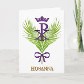 HOSANNA Palm Sunday Card (John 12:12-15) Karte (Vorderseite)
