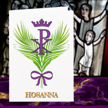 HOSANNA Palm Sunday Card (John 12:12-15)