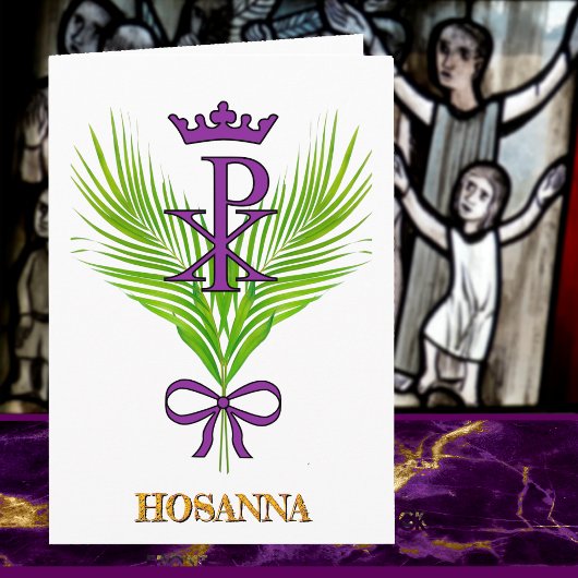 HOSANNA Palm Sunday Card (John 12:12-15) Karte