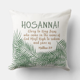 HOSANNA Palm Sunday Square Kissen