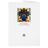 Hosanna Stected Glass Card (Hinten)