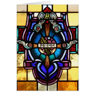 Hosanna Stected Glass Card