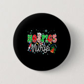 Hosce Nurse Funny Xmas Light Stethoscope Christmas Button (Vorderseite)