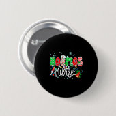 Hosce Nurse Funny Xmas Light Stethoscope Christmas Button (Vorne & Hinten)