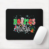 Hosce Nurse Funny Xmas Light Stethoscope Christmas Mousepad (Mit Mouse)
