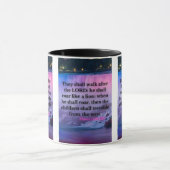Hosea 11:10 KJV Bible Verse Pic Zwei-Tone-Tasse Tasse (Zentrum)