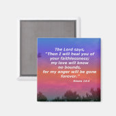 Hosea 14:4 magnet (Vorderseite/Rückseite)