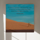Hosea 2:14 KJV Wall Art – Desert Faith Collection  Poster