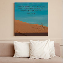 Hosea 2:14 KJV-Wandkunst – Desert Faith Collection