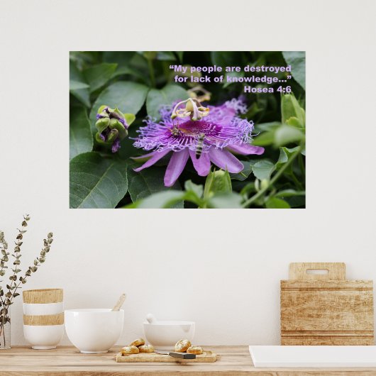 Hosea 4:6 Scripting Poster (Küche)