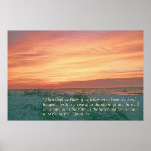 Hosea 6:3 poster (Vorne)