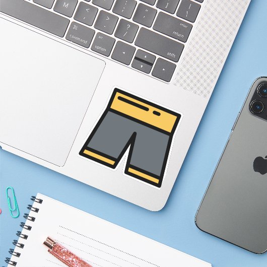 Hosen Aufkleber (Laptop mit iPhone)