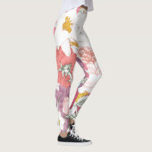 Hosen mit modernem Blumenmuster Leggings (Rechts)