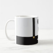 Hosenträger & Fliege Name Monogramm Junge  Kaffeetasse (Links)