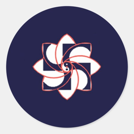 HOSH-Sticker Runder Aufkleber (Vorderseite)