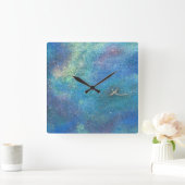 Hoshi-no-Ma: Between the Stars Quadratische Wanduhr (Zuhause)
