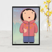 Hoshini Grueting Card Karte (Gelbe Blume)