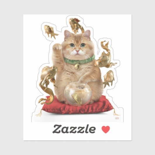 Hosico Maneki-neko Aufkleber (Blatt)