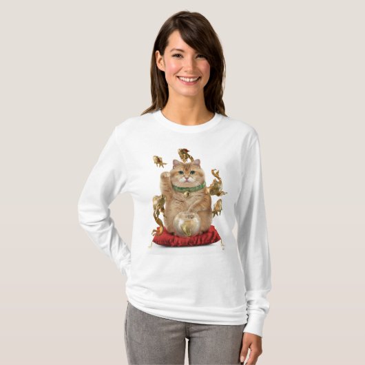 Hosico Maneki-neko T-Shirt (Vorne ganz)