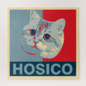 Hosico - Red Blue Illustration Puzzle (Vertikal)