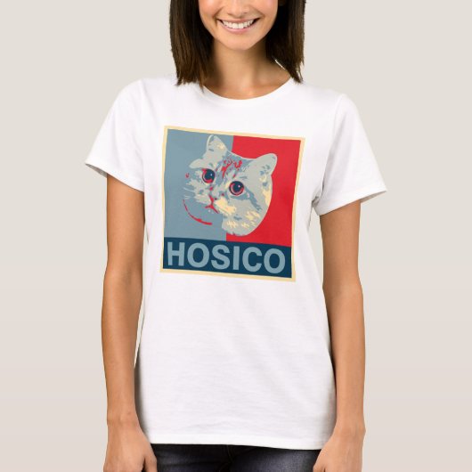 Hosico - Red Blue Illustration T-Shirt (Vorderseite)