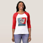 Hosico - Red Blue Illustration T-Shirt (Vorne ganz)