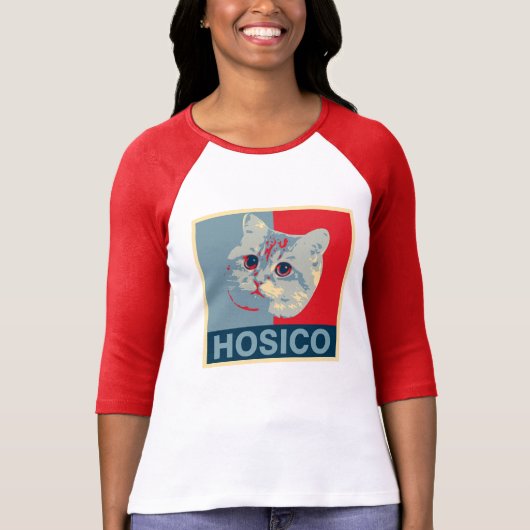 Hosico - Red Blue Illustration T-Shirt (Vorderseite)
