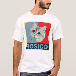 Hosico - Red Blue Illustration T-Shirt