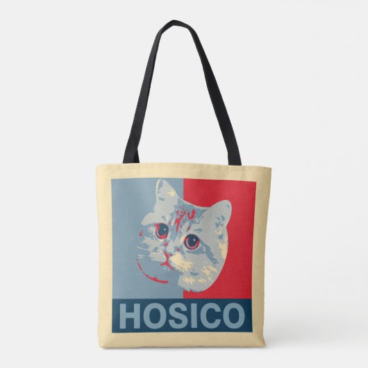 Hosico - Red Blue Illustration Tasche (Rückseite)