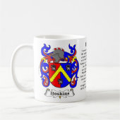 Hoskins Familien-Wappen Tasse (Links)