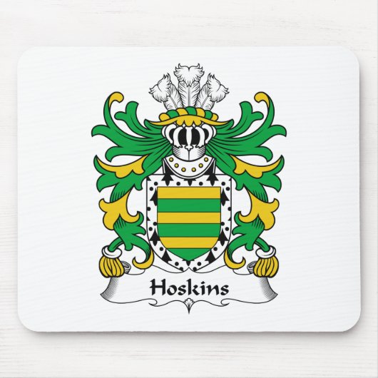 Hoskins Familienwappen Mousepad (Vorne)