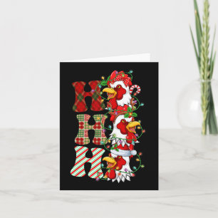 Hospho Chickens Weihnachtsmannmütze Rentier Frohe  Karte