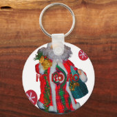 Hospho Happy Santa Merry Weihnachten Glückwunsch U Schlüsselanhänger (Vorderseite)