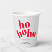 Hospho Let's Get Tipsy and Toasty Christmas Party Pappbecher (Rückseite)