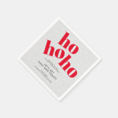 Hospho Let's Get Tipsy and Toasty Christmas Party Serviette (Ecke)