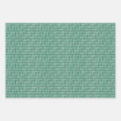 Hospho niedlicher Spaß, farbenfroh Weihnachten Geschenkpapier Set (Vorderseite 3)